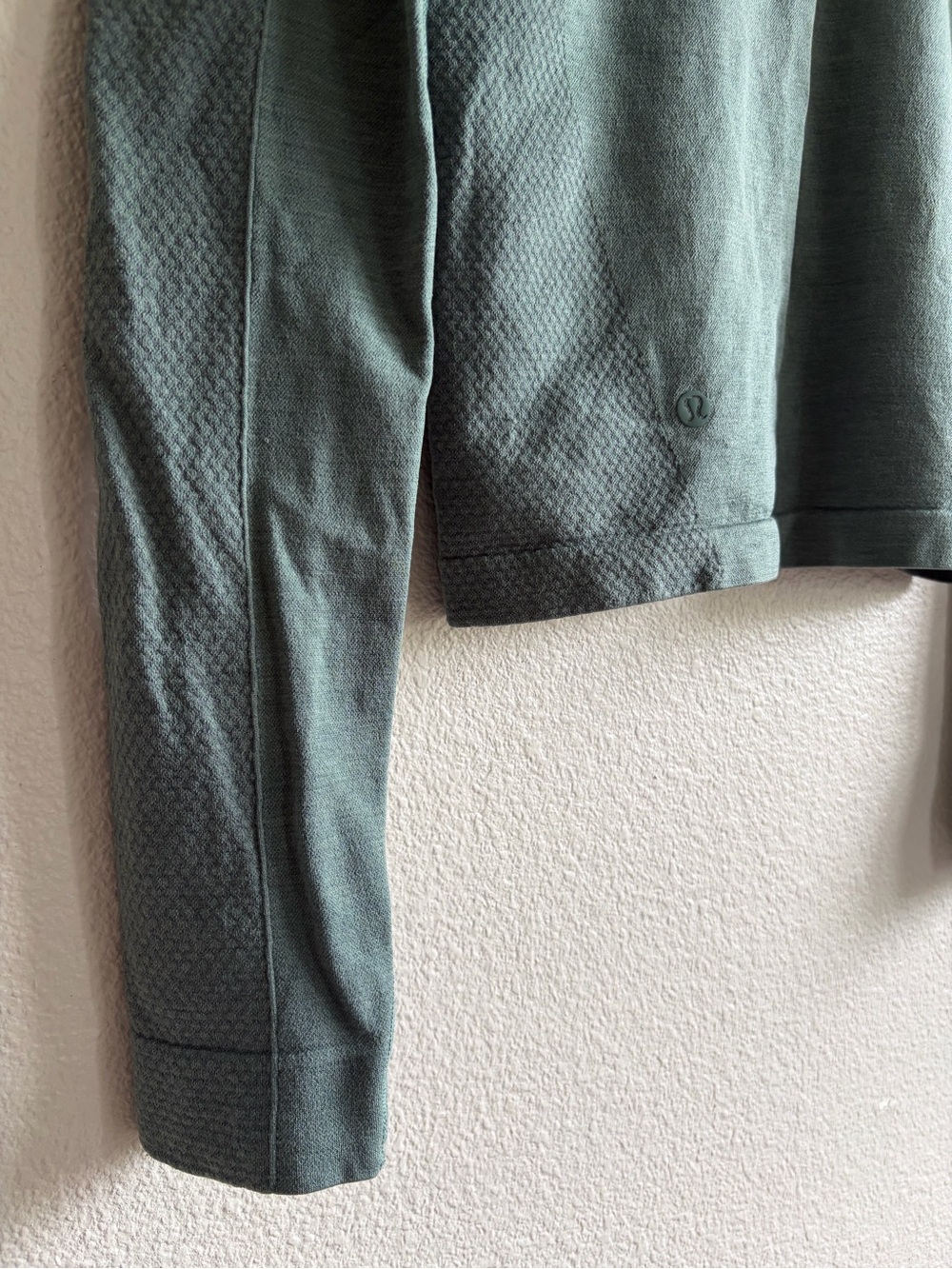 lululemon athletica Half-Zip Mock Neck Pullover in Sage - Picture 7 of 9